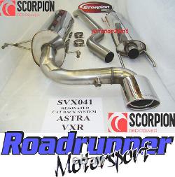 Scorpion SVX041 Astra VXR MK5 Exhaust System Stainless Cat Back Resonated 2.5