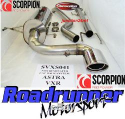 Scorpion SVXS041 Astra VXR H MK5 Cat Back Exhaust System 2.5 Stainless Non Res