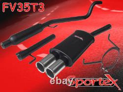 Sportex Vauxhall Astra mk5 performance exhaust system 2005-2010 T3