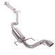 Stainless Steel Catback Exhaust System For Vauxhall Opel Astra H Vxr 2.0 Turbo