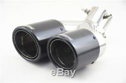 Stainless steel Carbon (Right+Left) Bent Adjustable SUV Car Exhaust Pipe Muffler