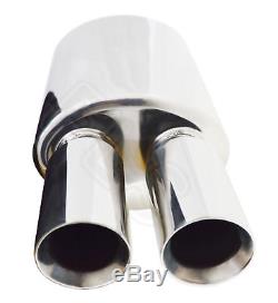 Universal Performance Free Flow Stainless Exhaust Backbox Yfx-0688 Vxl2