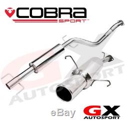 VA15 Cobra Sport Vauxhall Astra G Hatchback 98-04 Cat Back Exhaust Non Resonated