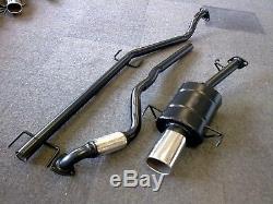 VAUXHALL ASTRA Mk4 1.6L 16V SPORTS EXHAUST SYSTEM 2001-2005 SQUARE TIP