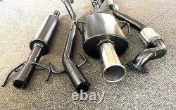 VAUXHALL ASTRA Mk4 COUPE 1.8L 16V TWIN BOX SPORTS EXHAUST 01-05 3 R/Out Tip