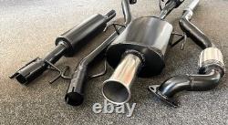 VAUXHALL ASTRA Mk4 COUPE 1.8L 16V TWIN BOX SPORTS EXHAUST 01-05 3 R/Out Tip