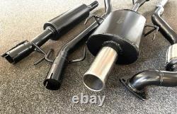 VAUXHALL ASTRA Mk4 COUPE 1.8L 16V TWIN BOX SPORTS EXHAUST 01-05 3 Rolled In Tip