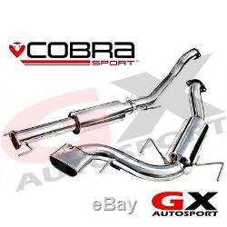 VX72 Cobra Sport Vauxhall Astra H VXR 05-11 Cat Back Exhaust 2.5 bore Resonated