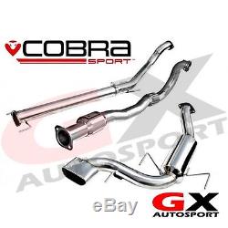 VZ07b Cobra Vauxhall Astra H VXR 05-11 Turbo Back Exhaust Sports Cat Non Res