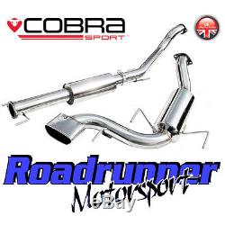 VZ08g Cobra Astra VXR MK5 3 Exhaust System Stainless Cat Back Resonated (05-11)