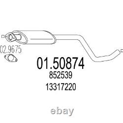 Vauxhall Astra Cruze Middle Silencer 2012