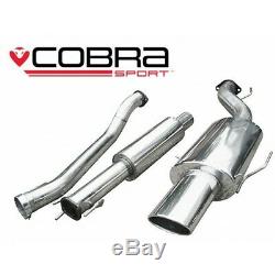 Vauxhall Astra H 1.4 / 1.6 / 1.8 Resonated Cat Back Cobra Sport Exhaust VX76