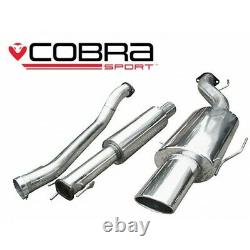 Vauxhall Astra H SRI 2.0 T Resonated Cat Back Cobra Sport Exhaust VX74
