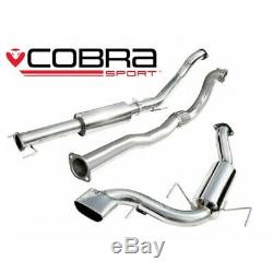 Vauxhall Astra H VXR Turbo Back Exhaust (De-Cat / Resonator) Cobra Sport VZ07c
