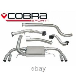 Vauxhall Astra J VXR Full Cobra Sport Exhaust (De-Cat / Resonator) VX25c