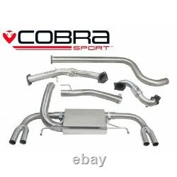 Vauxhall Astra J VXR Turbo Back Exhaust (Sports Cat / Non-Res) Cobra Sport VX25b