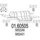 Vauxhall Astra Mk IV CC Rear End Silencer 1998-2005