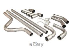 Vauxhall Full Cat Back System Sports Universal Exhaust Back Box 002+ 2 Pipe Kit